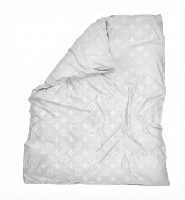 Puuvillasatiinist žakaar tekikott Louis Vuitton Silver Grey
