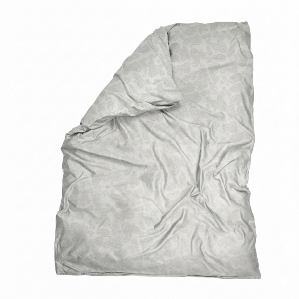 Puuvillasatiinist žakaar tekikott Paisley Pearl Grey