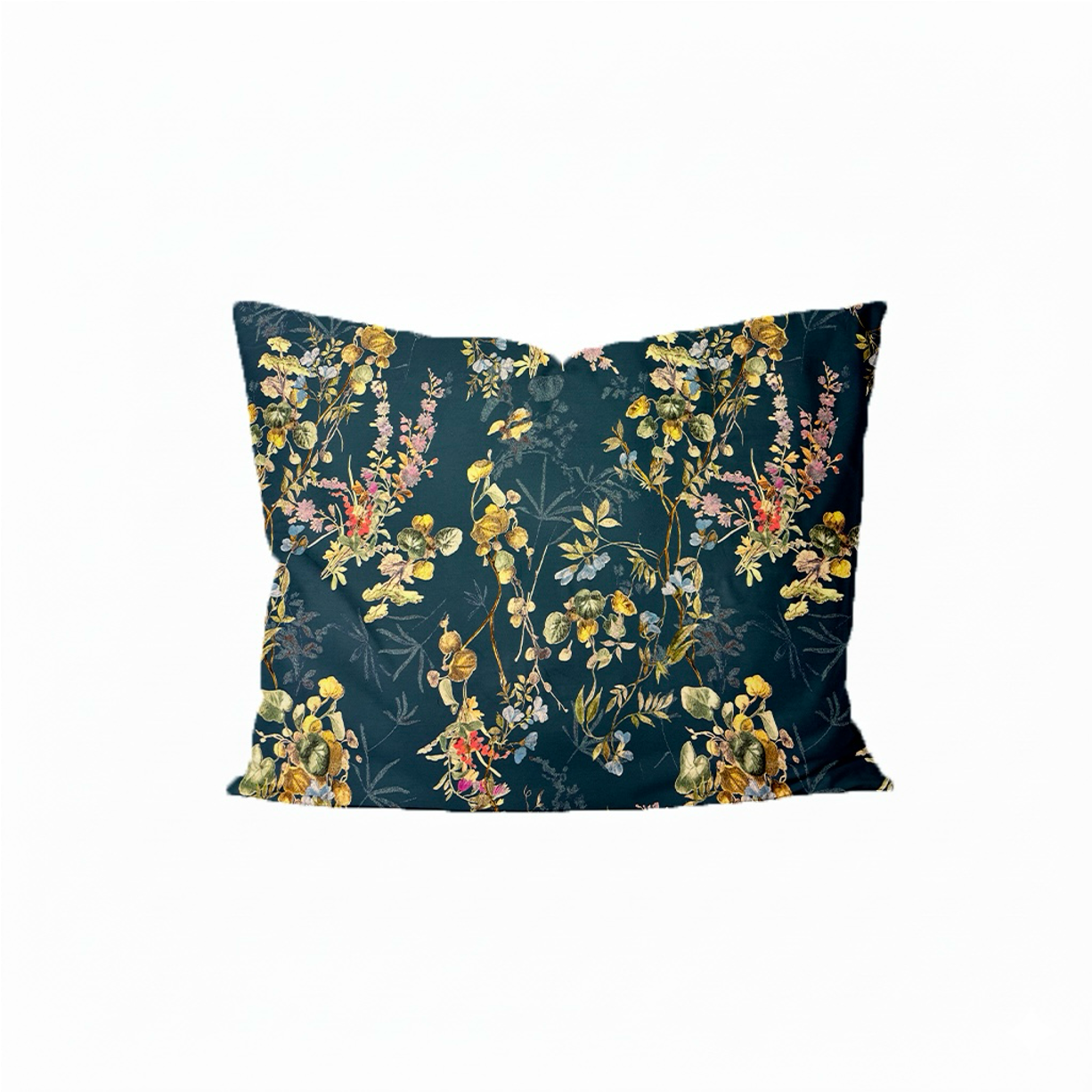 Mako-satiinist padjapüür Deep Ocean Teal Botanica