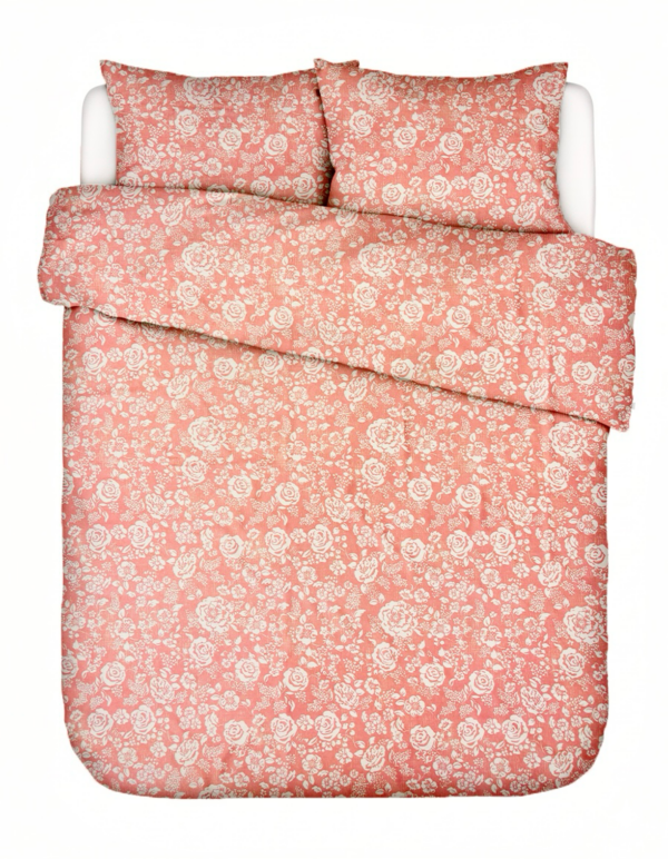 Puuvillasatiinist voodipesukomplekt Vintage Rose