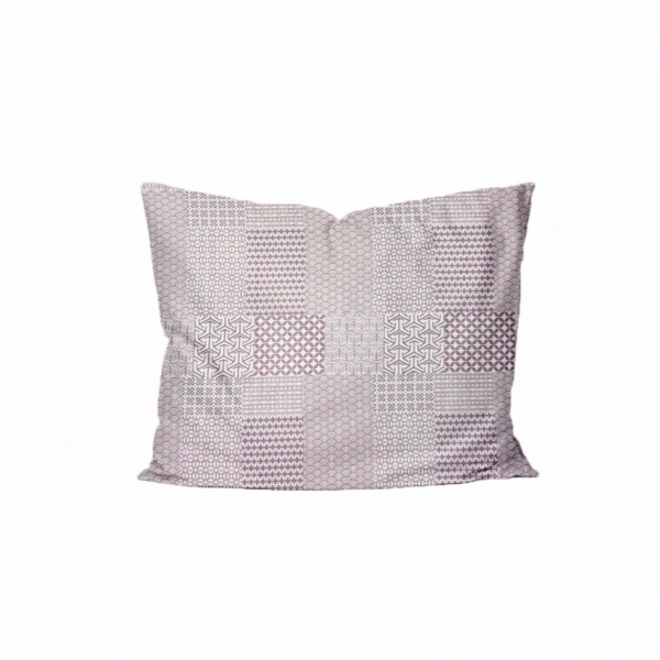 Puuvillasatiinist padjapüür Dusty Plum Geometry
