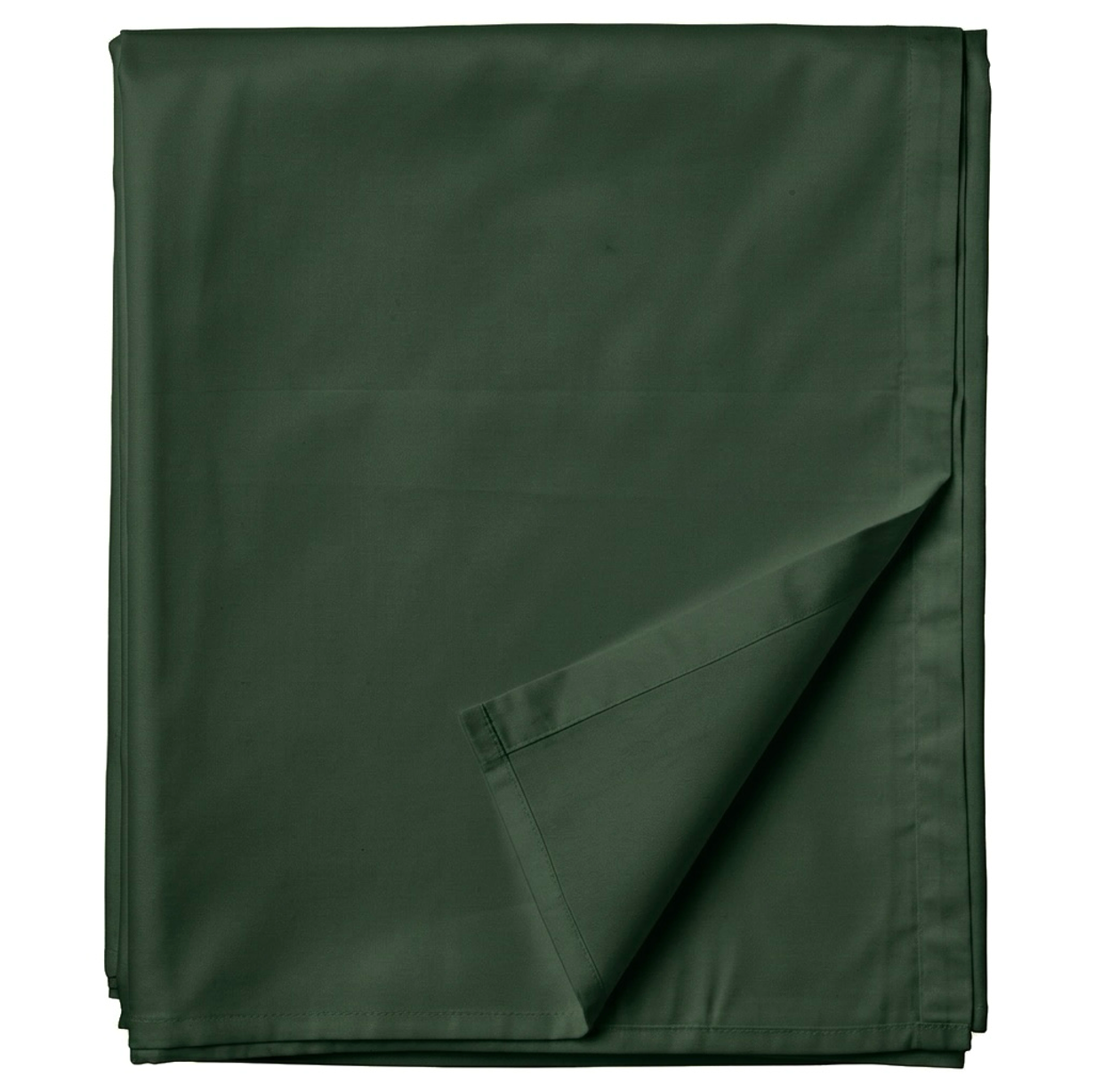 Mako-satiinist voodilina ilma kummita Dark Green
