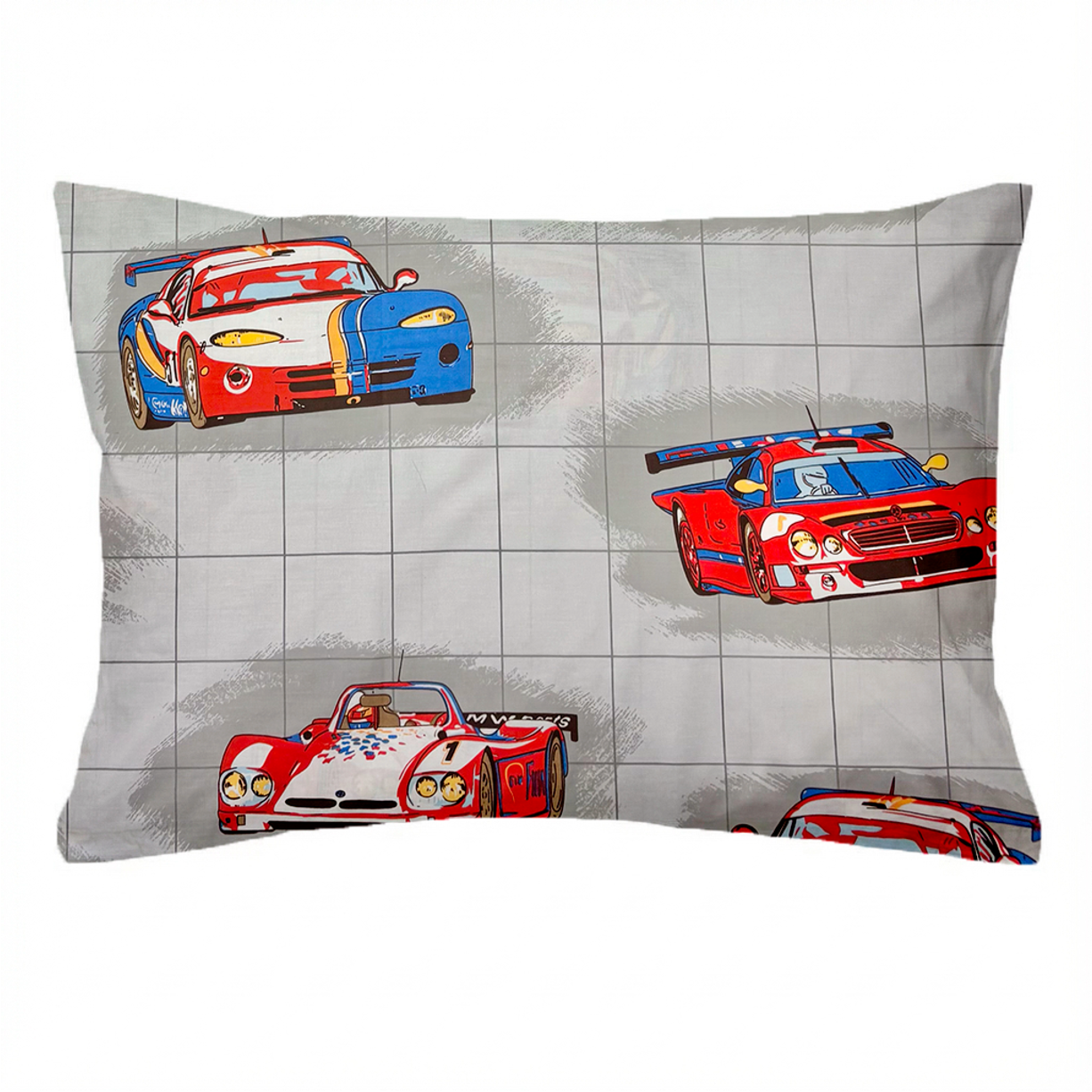 Laste puuvillane padjapüür Red Racing Cars