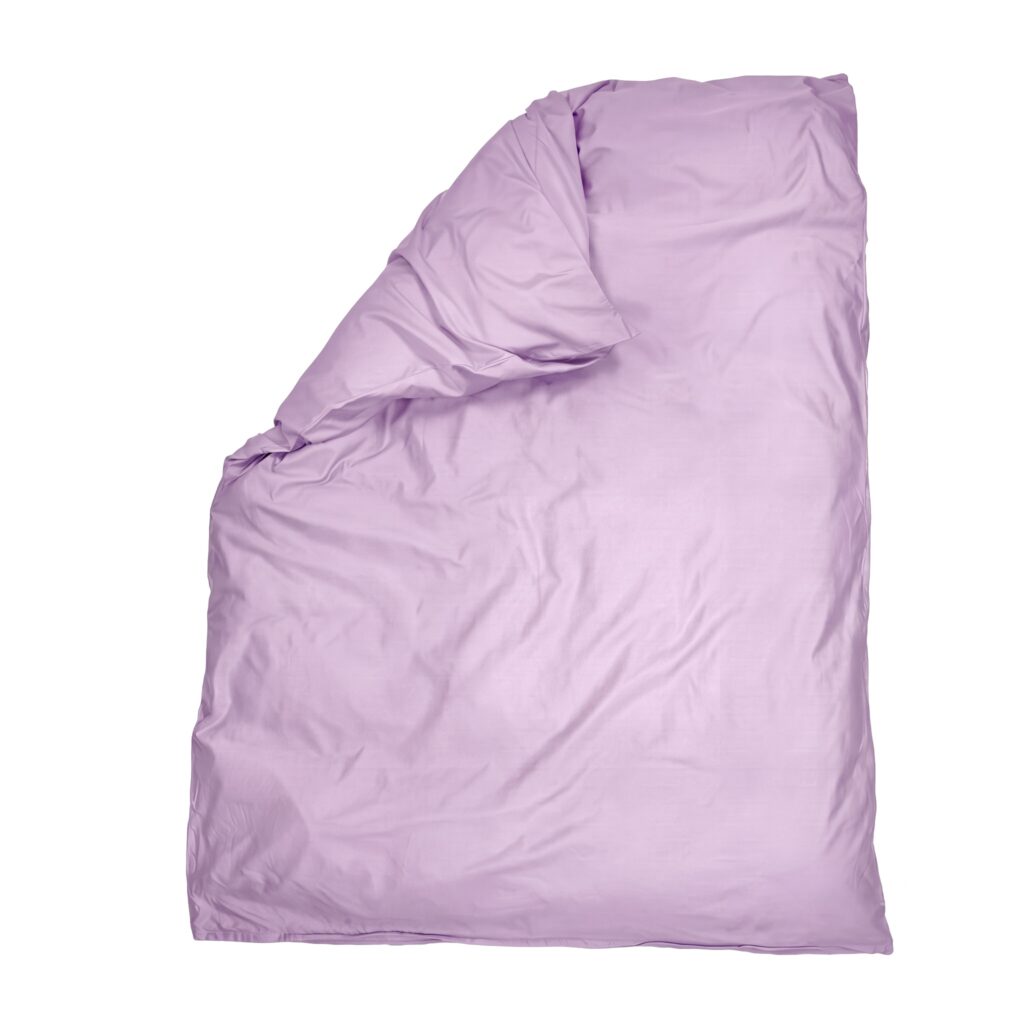 Puuvillasatiinist tekikott Soft Lilac