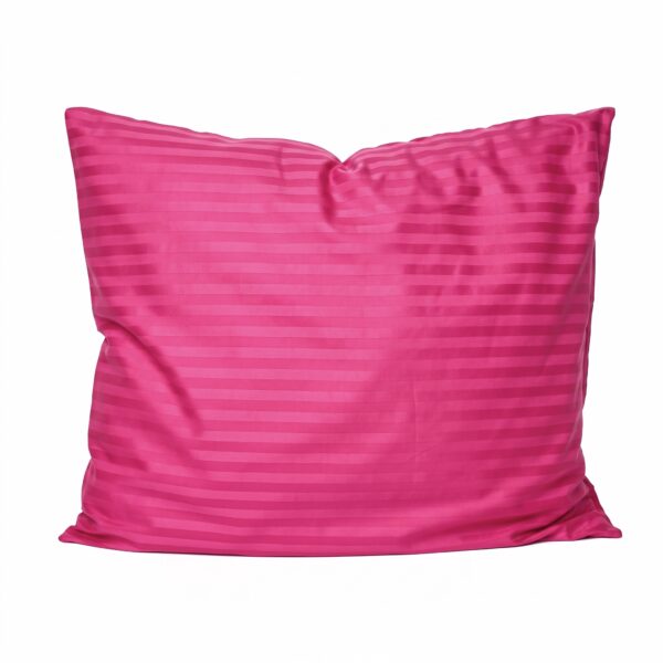 Puuvillasatiinist 1 cm triipsatiin padjapüür Hot Pink