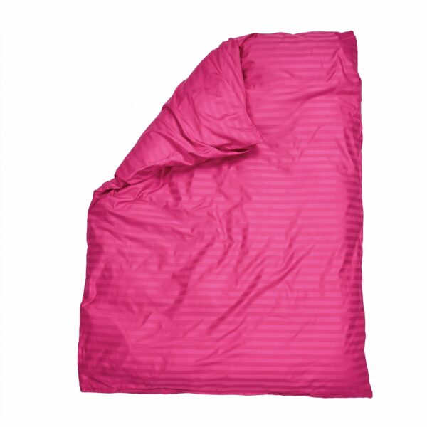 Puuvillasatiinist 1 cm triipsatiin tekikott Hot Pink